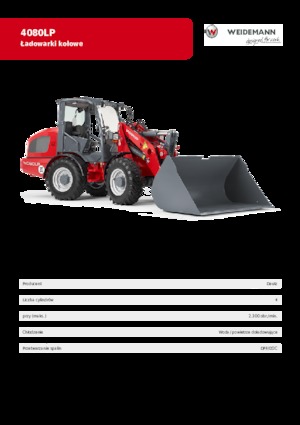 Cargadoras de ruedas Weidemann 4080 LP 