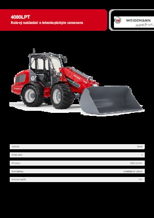 Cargadoras de ruedas Weidemann 4080 LP T 