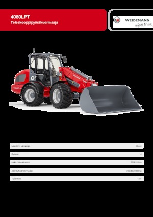 Cargadoras de ruedas Weidemann 4080 LP T 