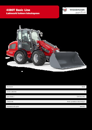 Cargadoras de ruedas Weidemann 4080T Basic Line