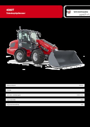 Cargadoras de ruedas Weidemann 4080 T