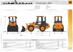Cargadoras de ruedas JCB 409 ZX