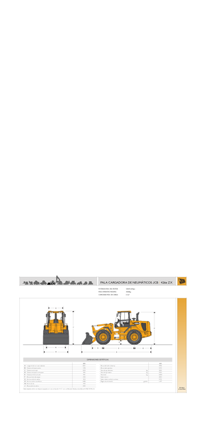 Cargadoras de ruedas JCB 426 e ZX
