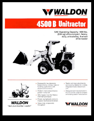 Cargadoras de ruedas Waldon 4500B