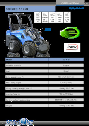 Cargadoras de ruedas Multione 5.3 K iD