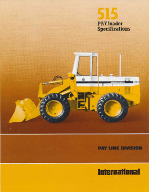 Cargadoras de ruedas International Harvester 515