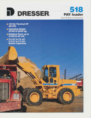 Cargadoras de ruedas Dresser 518