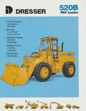 Cargadoras de ruedas Dresser 520 B