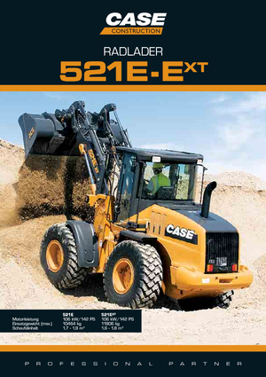 Cargadoras de ruedas Case 521 E XT