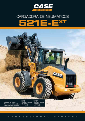 Cargadoras de ruedas Case 521 E XT