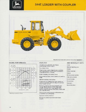 Cargadoras de ruedas John Deere Construction 544 E