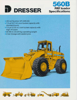 Cargadoras de ruedas Dresser 560 B