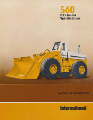 Cargadoras de ruedas International Harvester 560