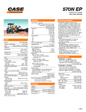 Cargadoras de ruedas Case 570N EP