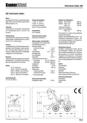 Cargadoras de ruedas Kramer 620