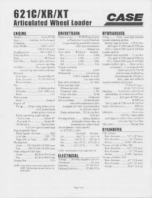 Cargadoras de ruedas Case 621 C