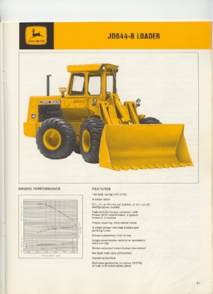 Cargadoras de ruedas John Deere Construction 644-B