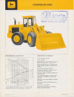 Cargadoras de ruedas John Deere Construction 644 C