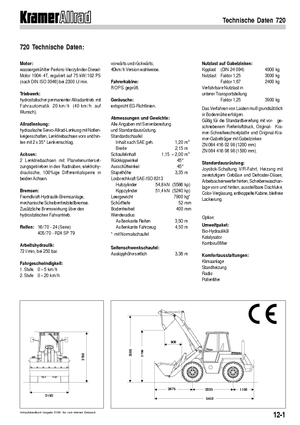 Cargadoras de ruedas Kramer 720