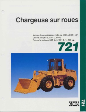 Cargadoras de ruedas Case 721 