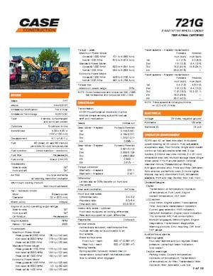 Cargadoras de ruedas Case 721G