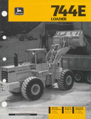 Cargadoras de ruedas John Deere Construction 744 E
