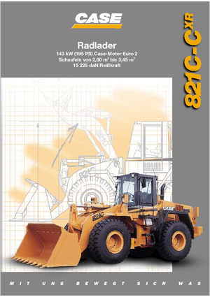 Cargadoras de ruedas Case 821 C