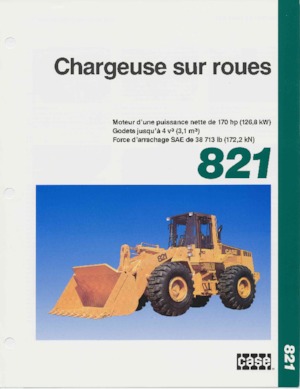 Cargadoras de ruedas Case 821 