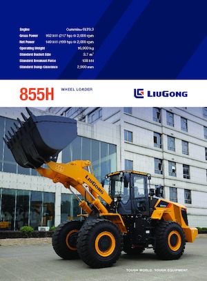 Cargadoras de ruedas Liugong 855H