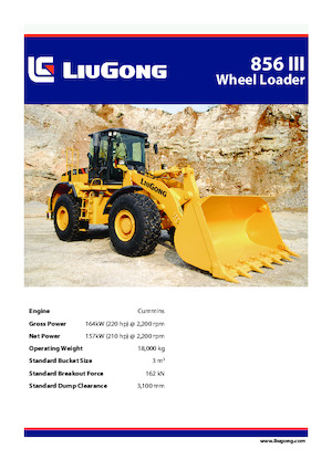 Cargadoras de ruedas Liugong 856 III 