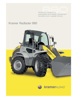 Cargadoras de ruedas Kramer 880