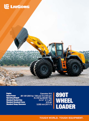 Cargadoras de ruedas Liugong 890T