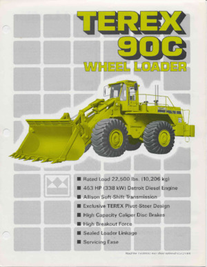 Cargadoras de ruedas Terex 90 C