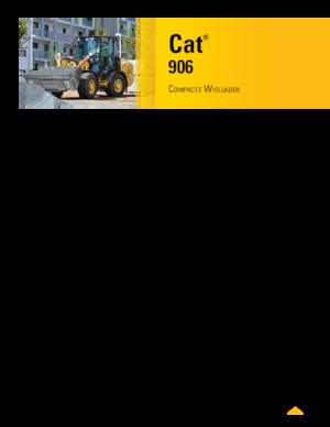 Cargadoras de ruedas Caterpillar 906