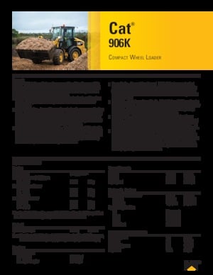 Cargadoras de ruedas Caterpillar 906K