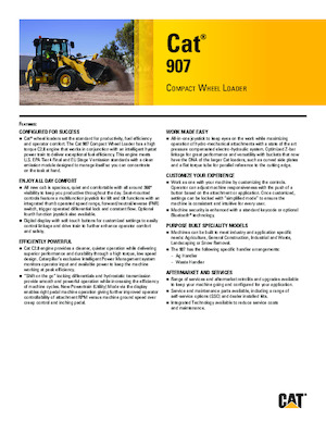 Cargadoras de ruedas Caterpillar 907