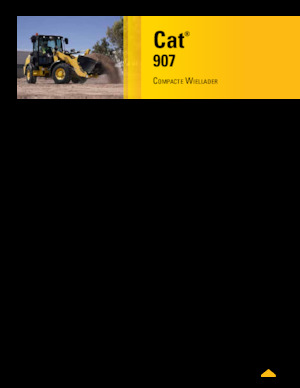 Cargadoras de ruedas Caterpillar 907