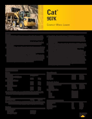 Cargadoras de ruedas Caterpillar 907K