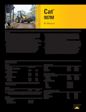Cargadoras de ruedas Caterpillar 907M