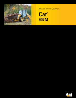 Cargadoras de ruedas Caterpillar 907M