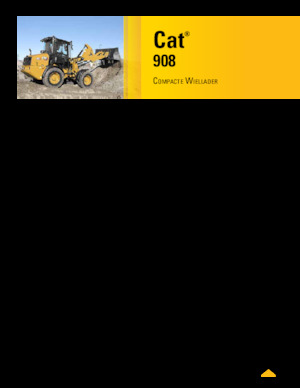 Cargadoras de ruedas Caterpillar 908
