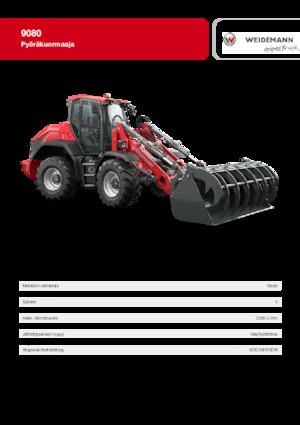 Cargadoras de ruedas Weidemann 9080