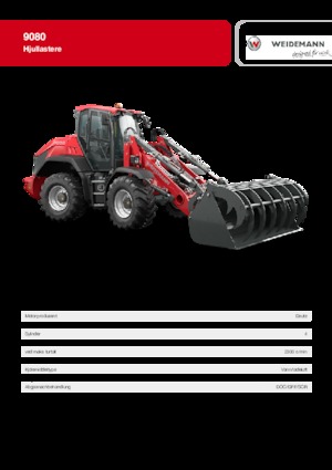 Cargadoras de ruedas Weidemann 9080