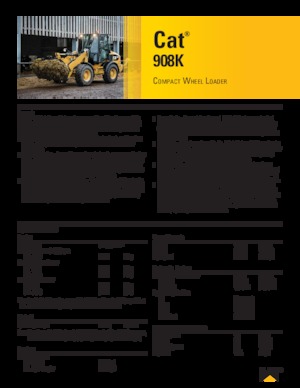 Cargadoras de ruedas Caterpillar 908K
