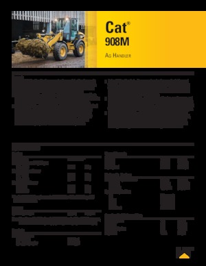 Cargadoras de ruedas Caterpillar 908M