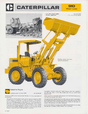 Cargadoras de ruedas Caterpillar 910