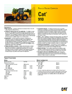 Cargadoras de ruedas Caterpillar 910