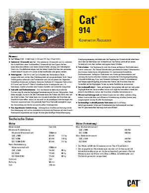 Cargadoras de ruedas Caterpillar 914
