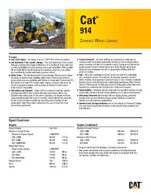 Cargadoras de ruedas Caterpillar 914