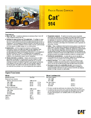 Cargadoras de ruedas Caterpillar 914